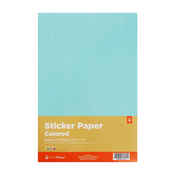 Best Buy Colored Sticker Paper 80gsm Long Green Hp-240621-5C 10's