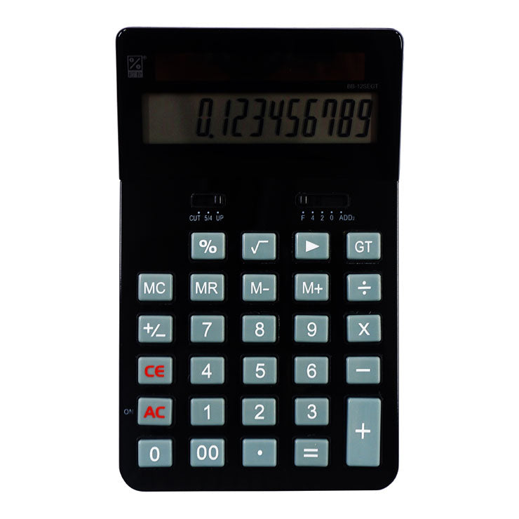 Best Buy Desktop Calculator BB-12SEGT 12 Digits Eco Angled Display - School & Office Supplies