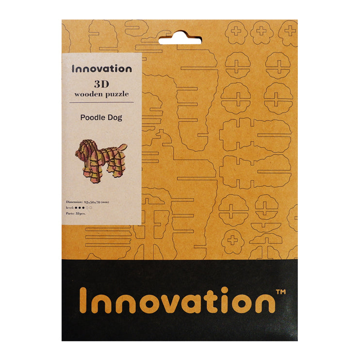 3D Wooden Puzzle Poodle Dog - Toys & Games