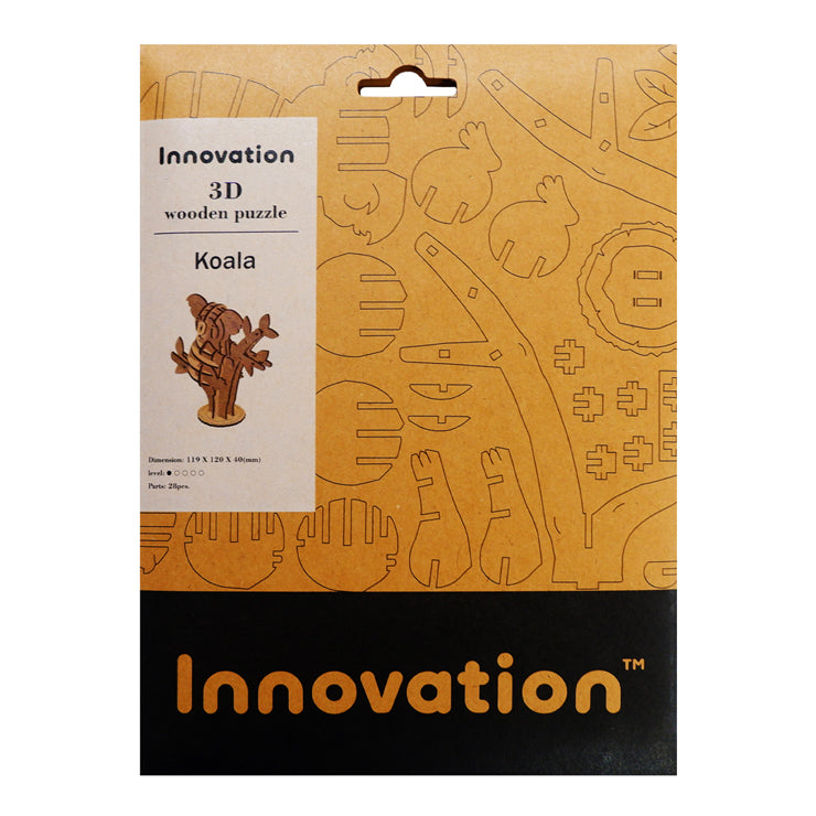 3D Wooden Puzzle Koala - Toys & Games