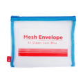 Best Buy Mesh Envelope A5 Single Colored Zipper, Blue