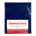 Best Buy Notebook Cover Colored Transparent 10's 20.6x35.2cm, Blue - School Supplies