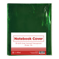 Best Buy Notebook Cover Colored Transparent 10's 20.6x35.2cm, Green - School Supplies