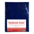 Best Buy Notebook Cover Colored Transparent 10's 22.2x36.5cm, Blue - School Supplies