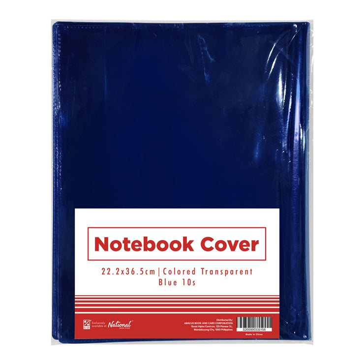 Best Buy Notebook Cover Colored Transparent 10's 22.2x36.5cm, Blue - School Supplies