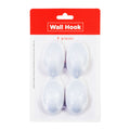 Best Buy Wall Hook 4pcs Oval Self Adhesive Plastic - Home & Office Supplies