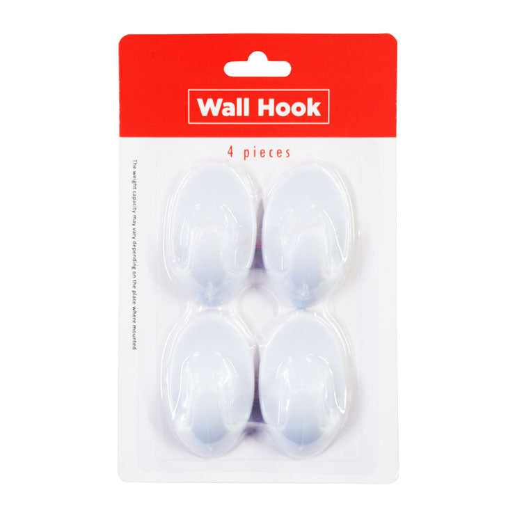 Best Buy Wall Hook 4pcs Oval Self Adhesive Plastic - Home & Office Supplies