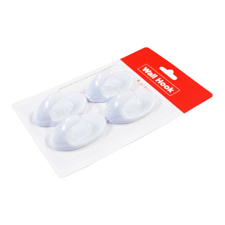 Best Buy Wall Hook 4pcs Oval Self Adhesive Plastic - Home & Office Supplies
