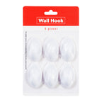 Best Buy Wall Hook 6pcs Oval Self Adhesive Plastic - Home & Office Supplies