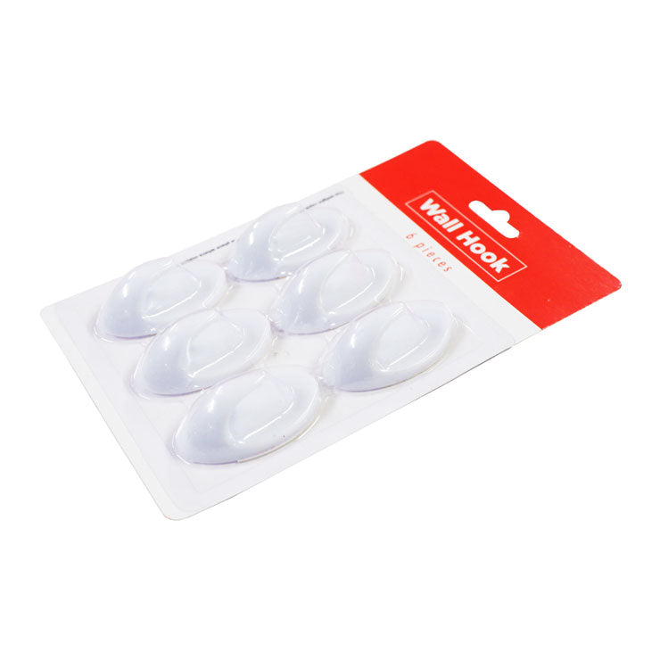 Best Buy Wall Hook 6pcs Oval Self Adhesive Plastic - Home & Office Supplies