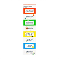 Vindel Label Sticker Subject Labels 8x3.8cm 2Sx16S Cs031-10, Nb Designs - School & Office Supplies