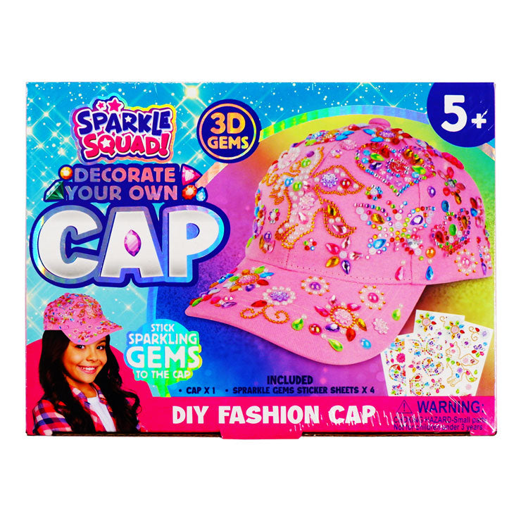 Sparkle Squad Decorate Our Own DYGDC-24-1032 Cap Pink - Arts & Crafts Supplies