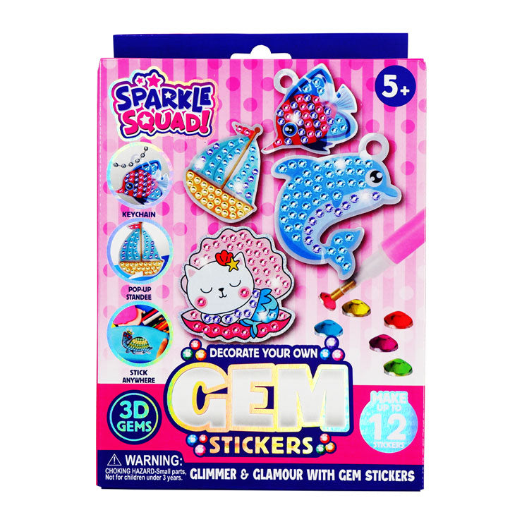 Sparkle Squad Decorate Our Own DYGSF-24-5263 Gem Sticker Fish