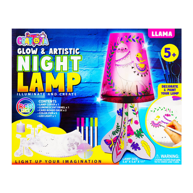 Craftopia Glow and Artistic DYNNL-24-1016 Night Lamp - Llama