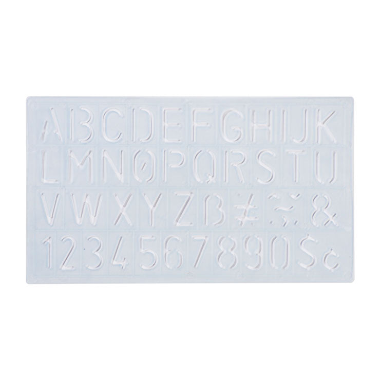 Best Buy Lettering Guide 110x195mm Smoke Gray ST27 - School & Office - Drawing & Technical Supplies