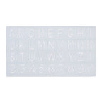 Best Buy Lettering Guide 130x233mm Smoke Gray ST37 - School & Office - Drawing & Technical Supplies