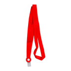 Best Buy ID Lanyard Bicolor Polyester with Round & Clear Plastic Clip 15mm Red KP-1550