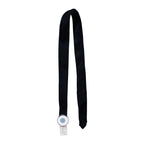 Best Buy ID Lanyard Bicolor Polyester with Round & Clear Plastic Clip 15mm Black KP-1550