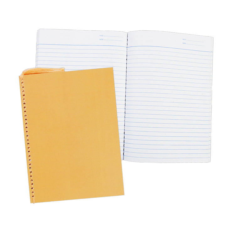 Best Buy Yarn Notebook Color Coded Pastel 80's 5.83x7.87 Inches With Plastic Jacket, Orange