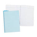 Best Buy Yarn Notebook Color Coded Pastel 80's 5.83x7.87 Inches With Plastic Jacket, Light Blue