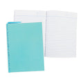 Best Buy Yarn Notebook Color Coded Pastel 80's 5.83x7.87 Inches With Plastic Jacket, Blue Green