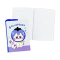 Best Buy Yarn Notebook Printed Kawaii Cat & Dog Blueberry 80's 5.83x7.87 Inches, Blue - Notebooks