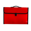 Seagull Expanding File with Handle 12 Pockets Long Push Lock Horizontal D4301RD, Red