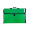 Seagull Expanding File with Handle 12 Pockets Long Push Lock Horizontal D4301GR, Green