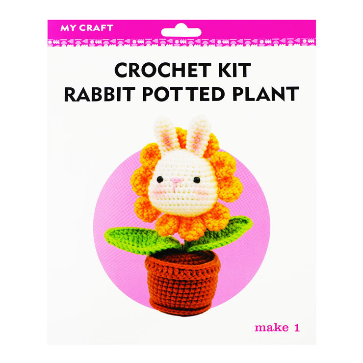 Crochet Kit Rabbit Potted Plant - Hobbies & Crafts Supplies - DIY