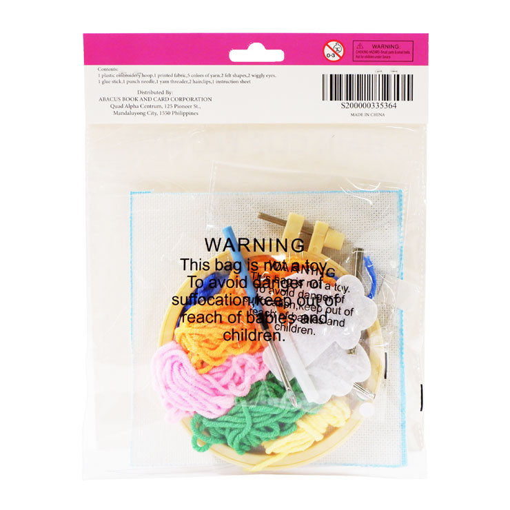 Crochet Kit Punch Needle Hair Clip Flower Scrunchie - Hobbies & Crafts Supplies - DIY