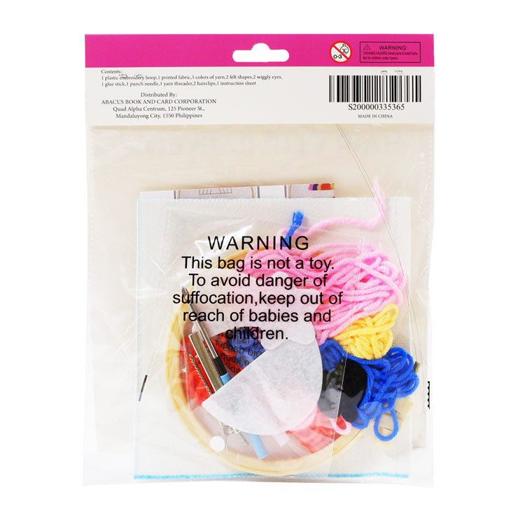 Crochet Kit Punch Needle Hair Clip Rainbow Scrunchie - Hobbies & Crafts Supplies - DIY