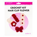 Crochet Kit Hair Clip Flower Scrunchie - Hobbies & Crafts Supplies - DIY