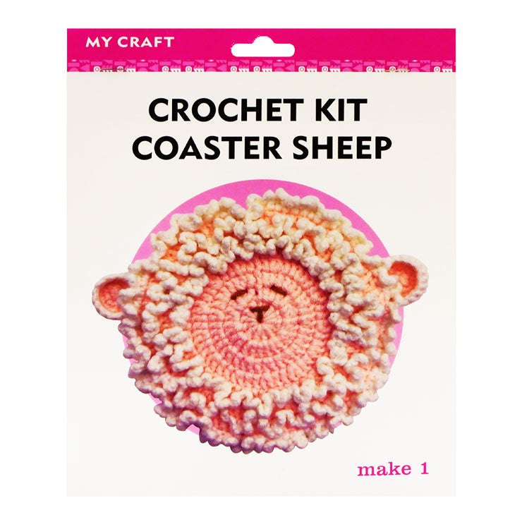 Crochet Kit Coaster Sheep - Hobbies & Crafts Supplies - DIY