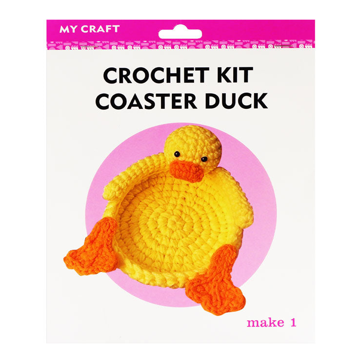 Crochet Kit Coaster Duck - Hobbies & Crafts Supplies - DIY
