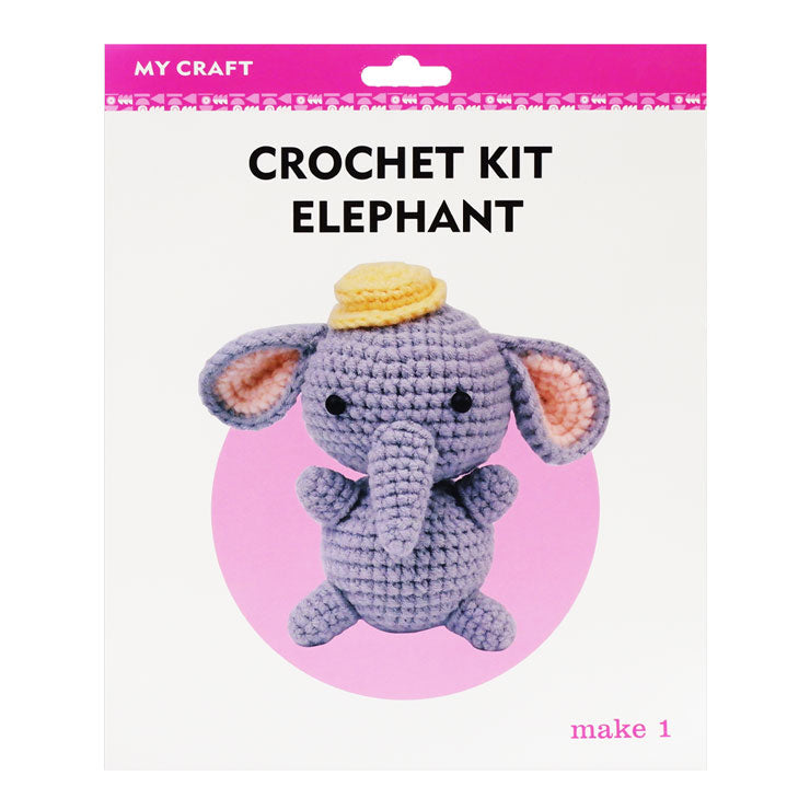 Crochet Kit Elephant - Hobbies & Crafts Supplies - DIY