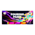 Xingda Pouring Paint Set 2 - 4 Acrylic Paints Violet Neon Pink Yellow Orange - Arts & Crafts