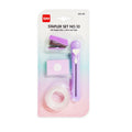 IDM Stapler Set No.10 with Staple Wire Cutter And Tape Purple 205-4P