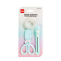 IDM Kiddie Scissors Rounded Tip With Cutter And Tape 4 inches Green 6024-3G