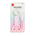IDM Kiddie Scissors Rounded Tip With Cutter And Tape 4 inches Pink 6024-3P