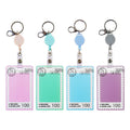 ID Holder Vertical Travel Pass Acrylic with Reel Assorted Colors 6 54x85mm DH-013 (Color May Vary)-Sold per piece