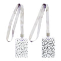 ID Holder Vertical Shapes Acrylic with Lanyard DH-015 54x85mm DH-015