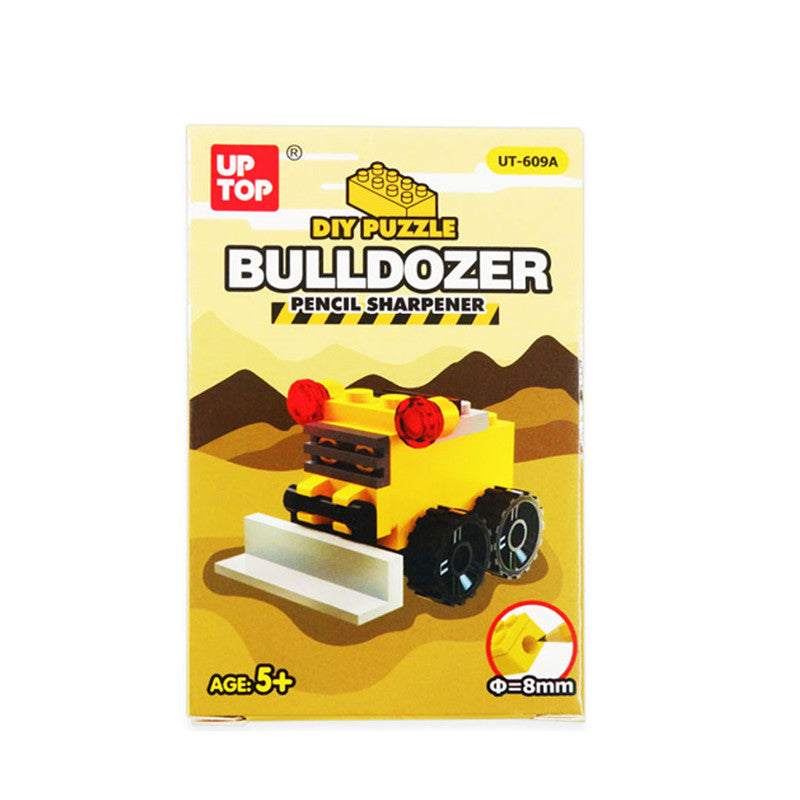 One-Hole Sharpener Bulldozer Yellow 609 A