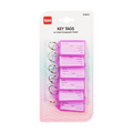 IDM Key Tags D106Vl 6's Violet Transparent Pastel Square - Labels, Indexes & Stamps