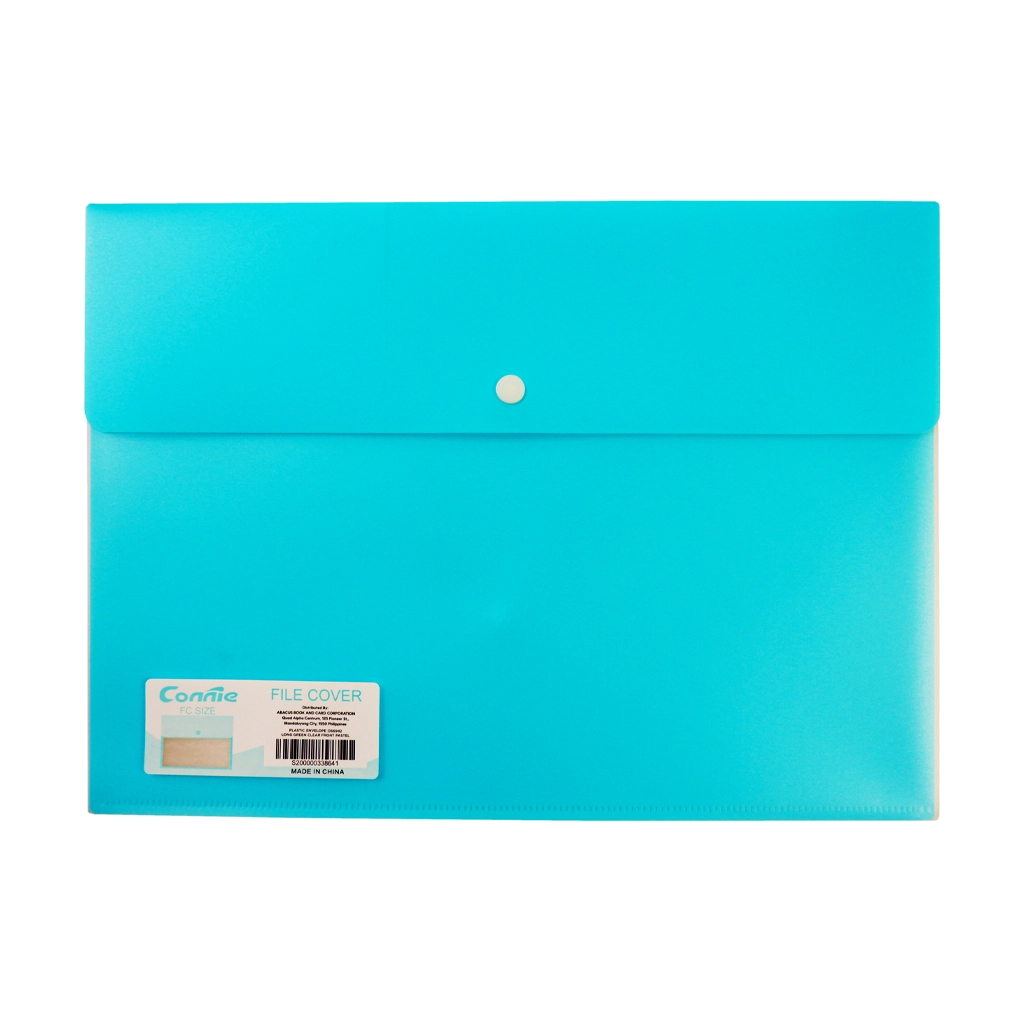 Plastic Envelope Os6942 Long Green Clear Front Pastel - School Supplies
