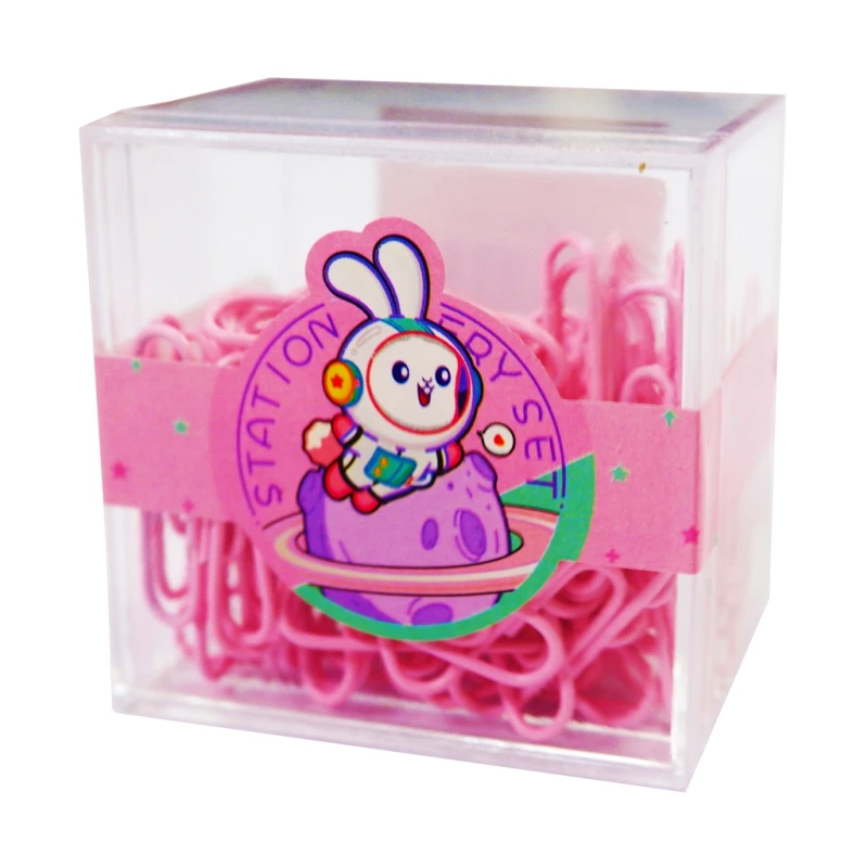 Clip Paper GQ0138-3 28mm 80S Pink H2-23999-2 - Filing Accessories