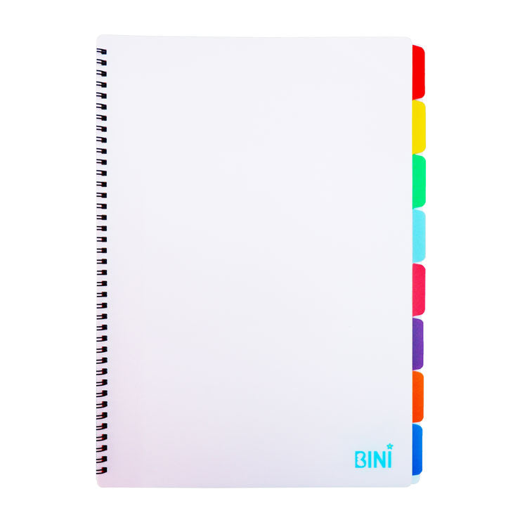 NBS x BINI Clearbook Fixed Long 8 Pockets Colored Sheets - Clearbooks & Refills