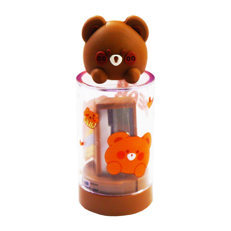 Sanyu One-Hole Sharpener SY-1124 Brown Bear