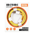 USB Cable Sz-87 Yellow Type C 2In1 - Phones & Accessories