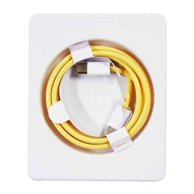 USB Cable Sz-87 Yellow Type C 2In1 - Phones & Accessories