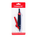 Best Buy Compass Set 2's with Pencil Plastic 3.5inches 14cm Black 8127 - Drawing Supplies